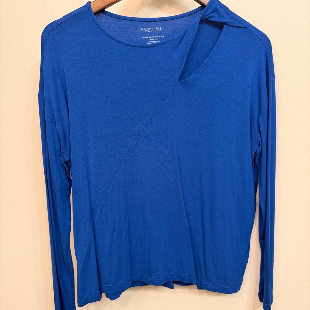 Rachel Zoe Vibrant Blue Long Sleeve Tee